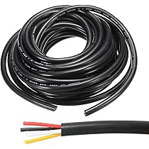 Amazon.co.jp: uxcell 電線ケーブル 18A WG電線 4芯 300V 長さ3 m 銅線